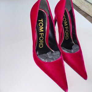 TOM FORD velvet heels, size 6.5. Full set in great condition